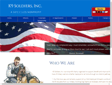 Tablet Screenshot of k9soldiers.org
